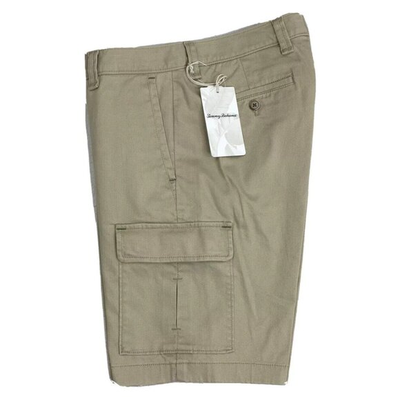 Tommy Bahama Men's size 30 Stone Khaki Twill Coastal Key 10" Casual Cargo Shorts - Picture 5 of 6